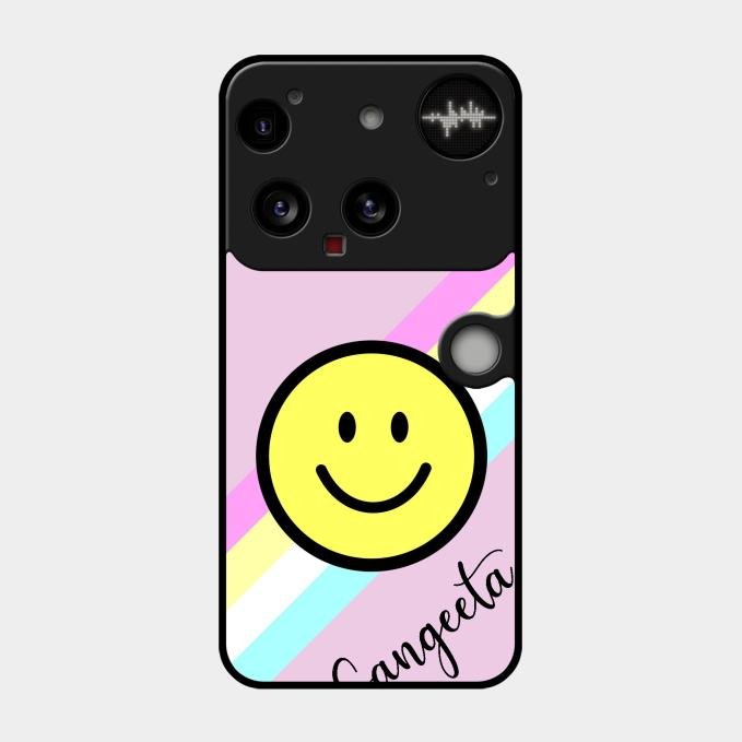 Smiley Glass Case Cover For Nothing Phone 3 5G