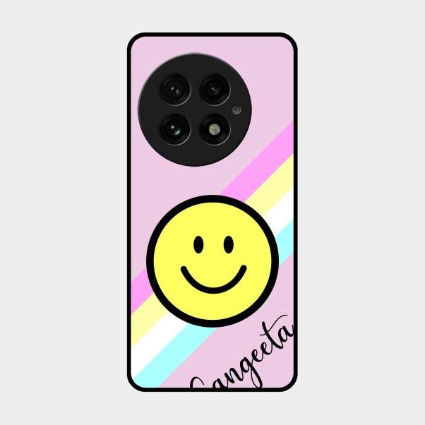 Smiley Glass Case Cover For Oneplus 13 5G