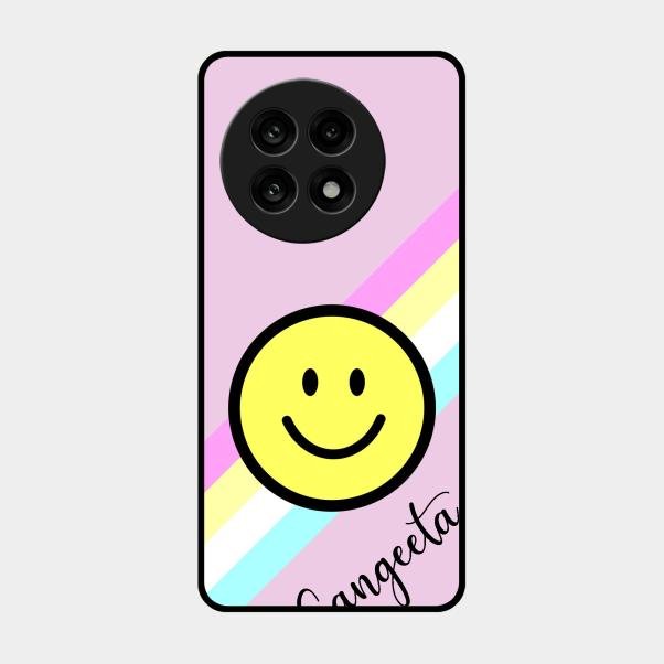 Smiley Glass Case Cover For Oneplus 13R 5G