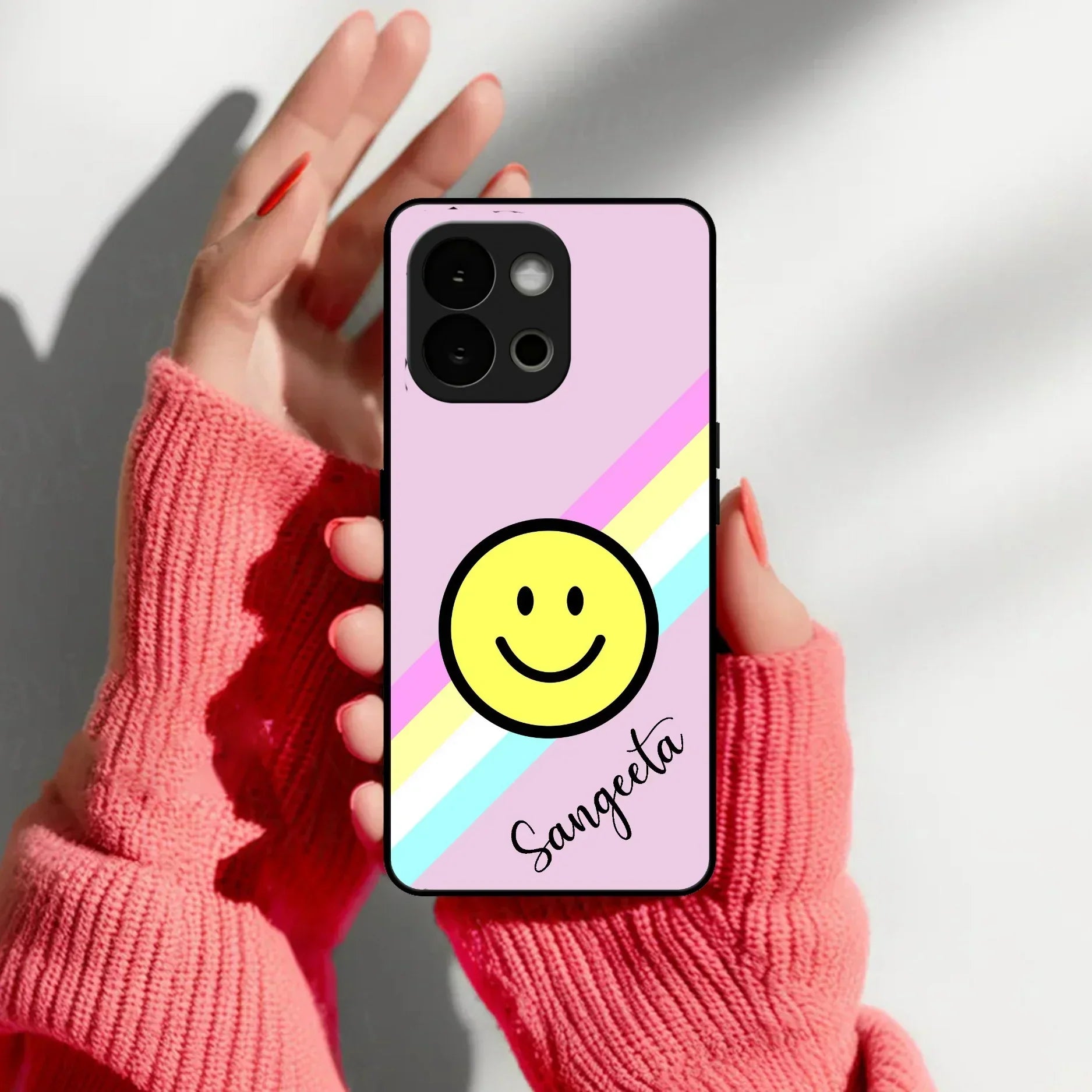 Smiley Glass Case Cover For OnePlus - ShopOnCliQ