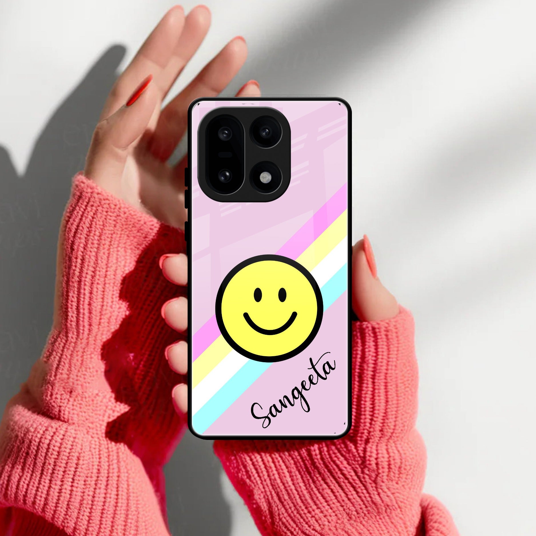 Smiley Glass Case Cover For OnePlus 15 5G