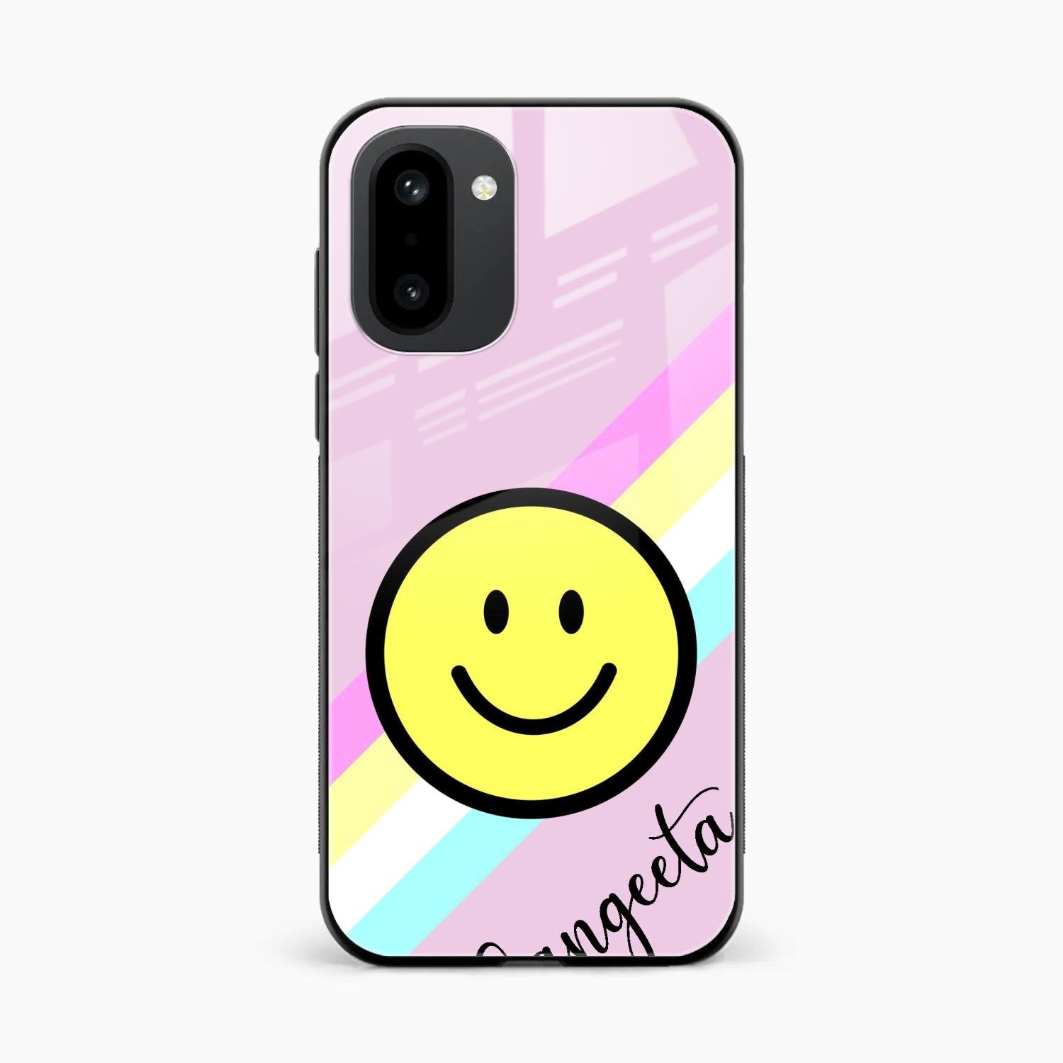 Smiley Glass Case Cover For OnePlus 15R 5G