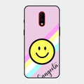 Smiley Glass Case Cover For Oneplus 7
