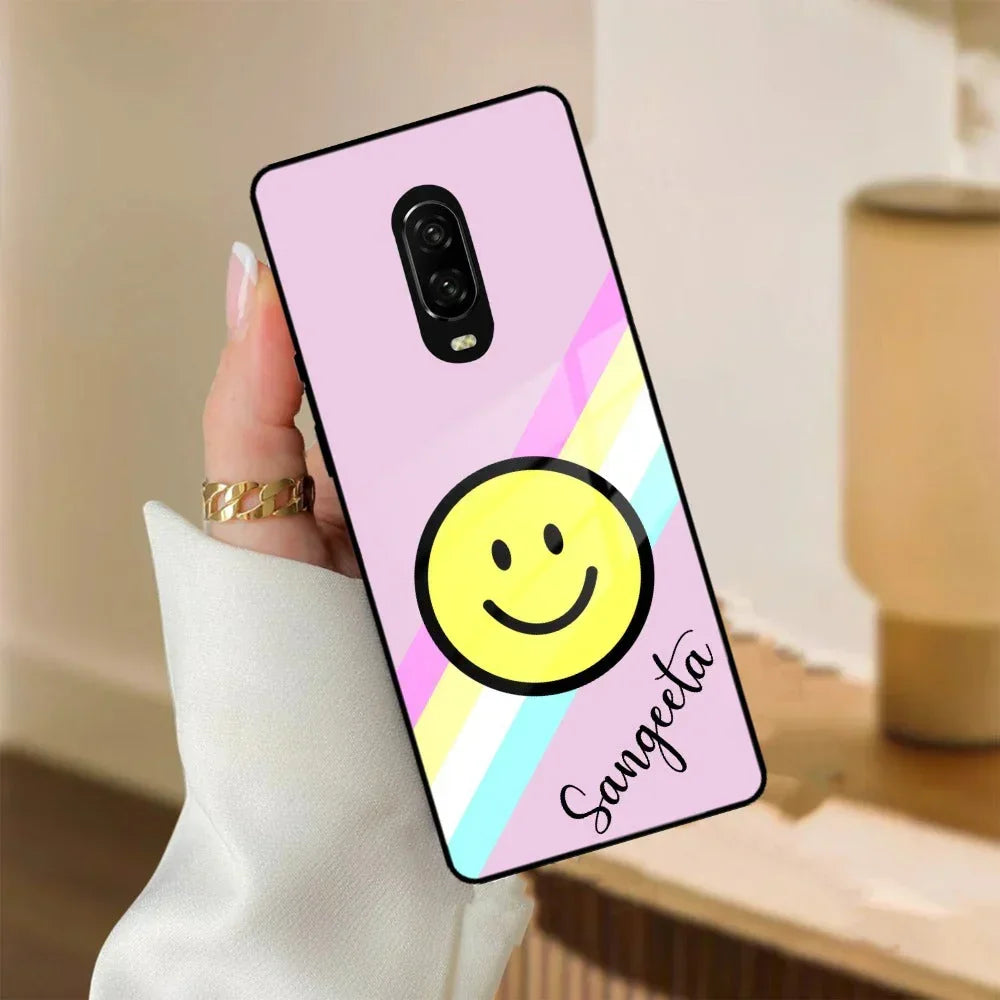 Smiley Glass Case Cover For OnePlus - ShopOnCliQ