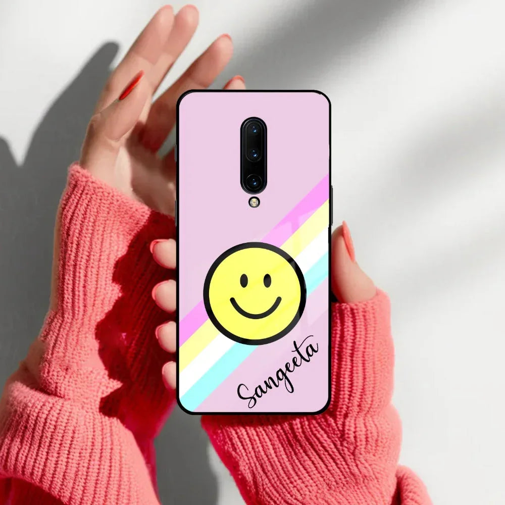 Smiley Glass Case Cover For OnePlus - ShopOnCliQ