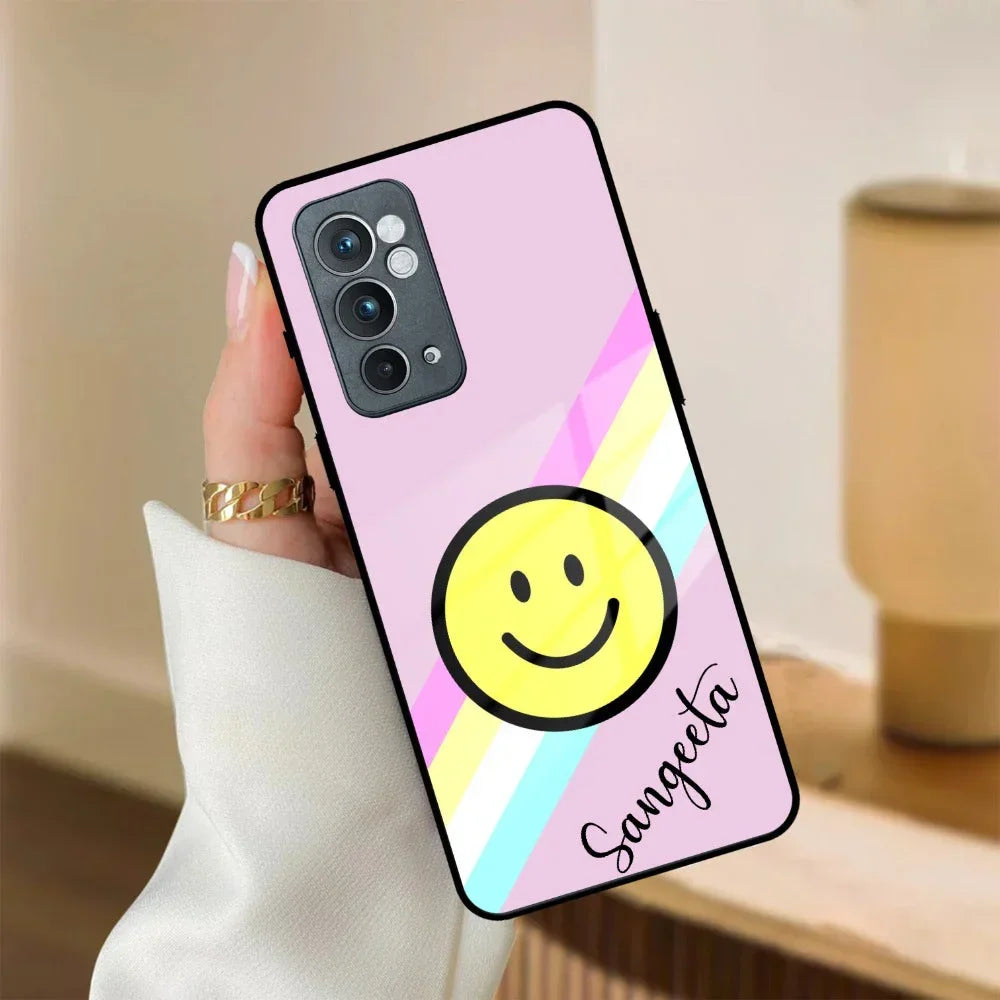 Smiley Glass Case Cover For OnePlus - ShopOnCliQ