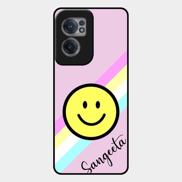 Smiley Glass Case Cover For Oneplus Nord Ce 2 5G