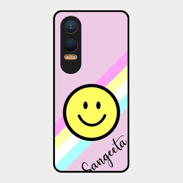 Smiley Glass Case Cover For Oneplus Nord Ce 4 Lite 5G
