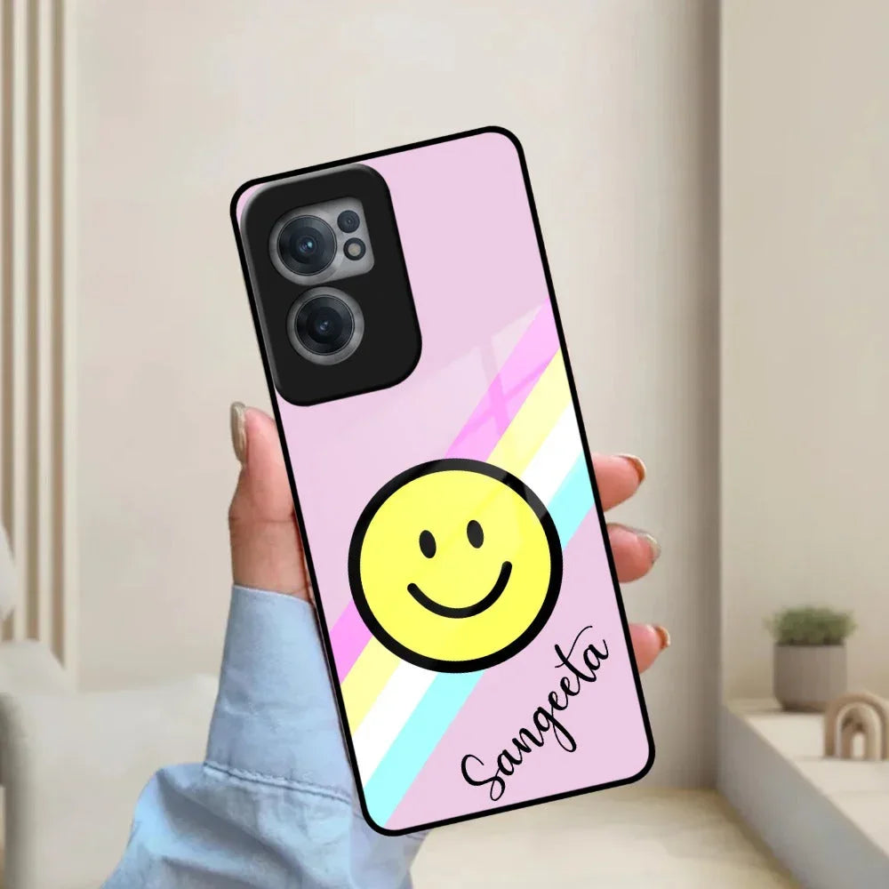 Smiley Glass Case Cover For OnePlus - ShopOnCliQ