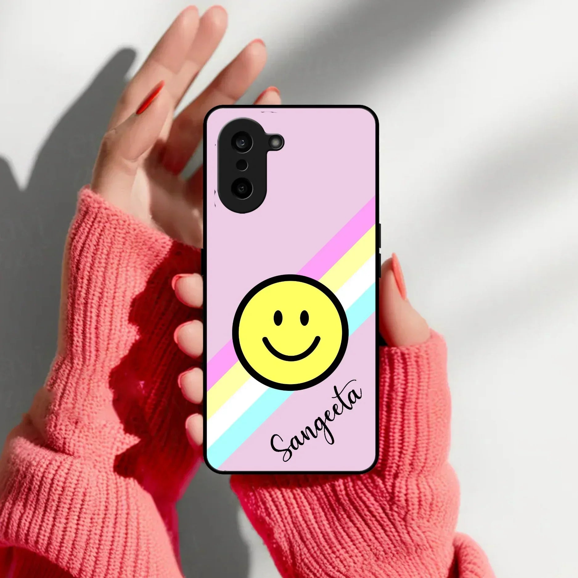 Smiley Glass Case Cover For OnePlus - ShopOnCliQ