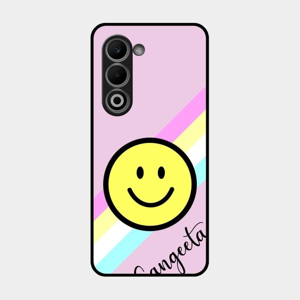 Smiley Glass Case Cover For Oppo A5 5G