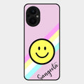 Smiley Glass Case Cover For Oppo F21 Pro 5G