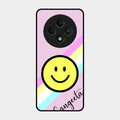 Smiley Glass Case Cover For Oppo F27 5G