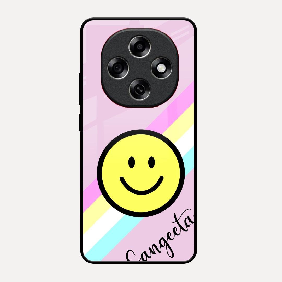 Smiley Glass Case Cover For Oppo F31 Pro 5G