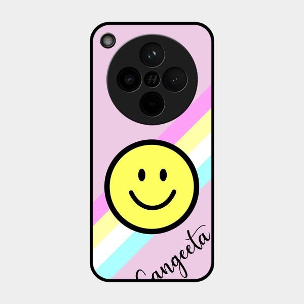Smiley Glass Case Cover For Oppo Find X8 5G
