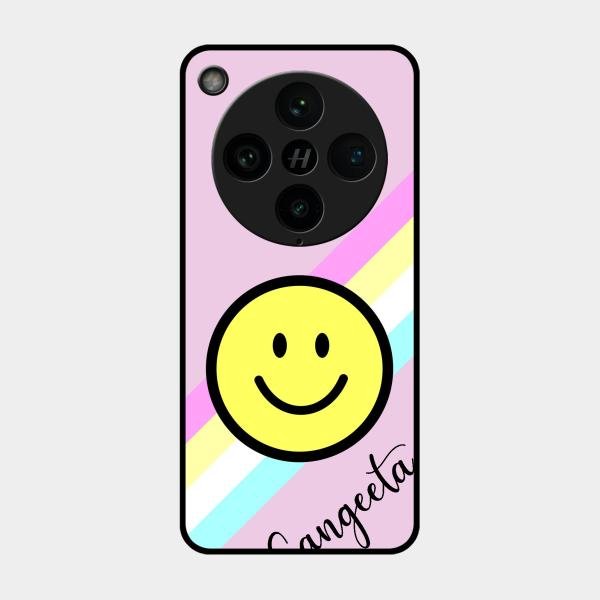 Smiley Glass Case Cover For Oppo Find X8 Pro 5G