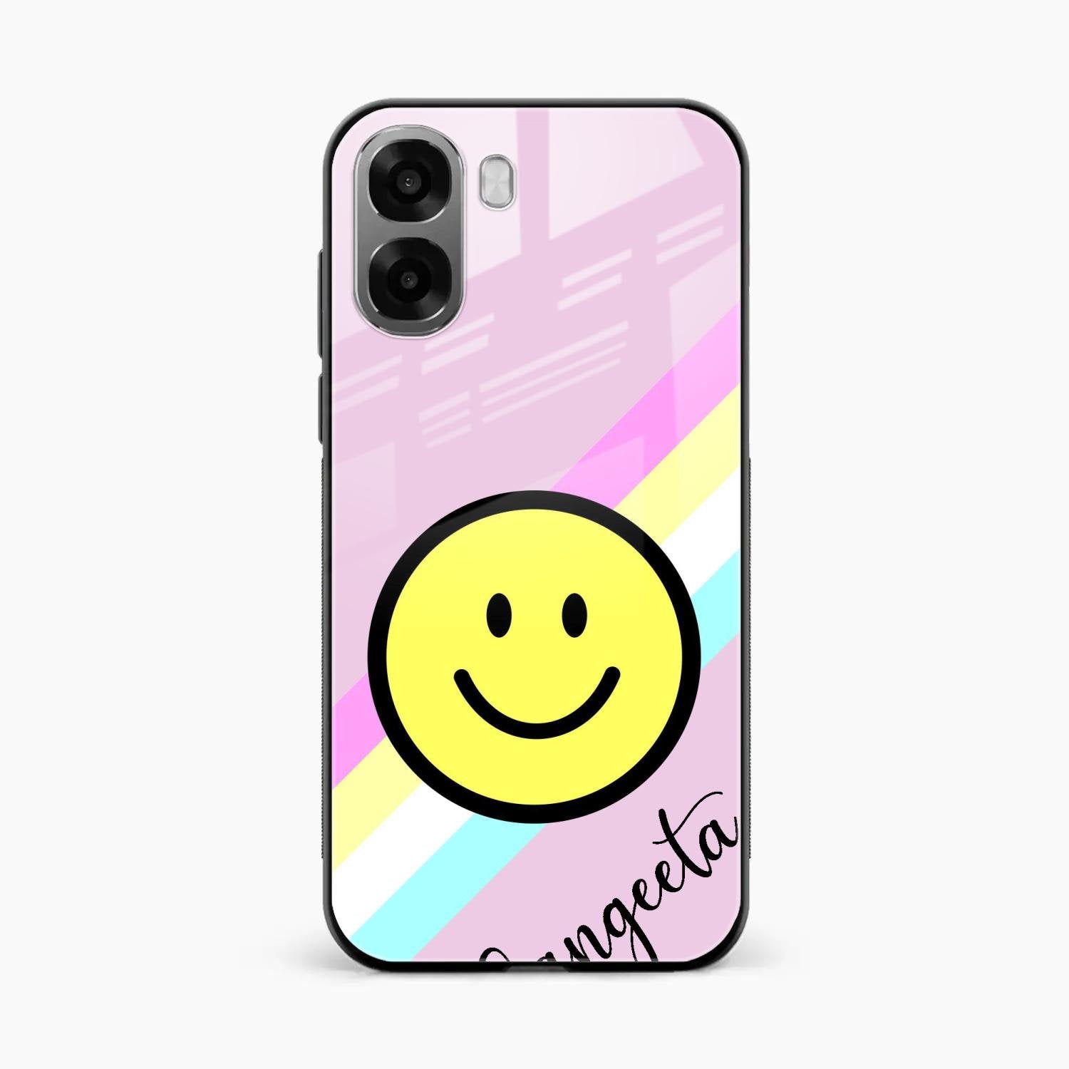 Smiley Glass Case Cover For Oppo K14x 5G