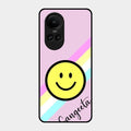 Smiley Glass Case Cover For Oppo Reno 10 5G