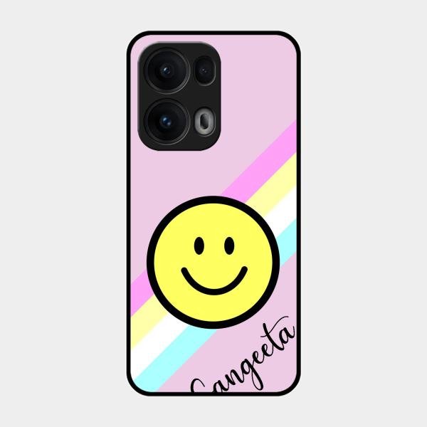 Smiley Glass Case Cover For Oppo Reno 13 Pro 5G