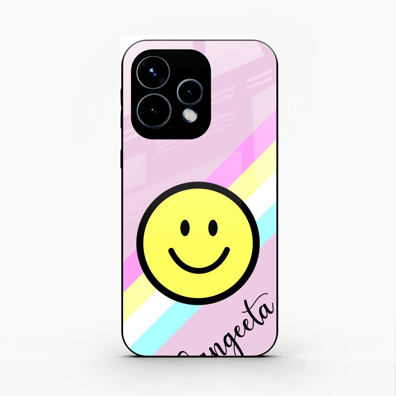 Smiley Glass Case Cover For Oppo Reno 15 5G