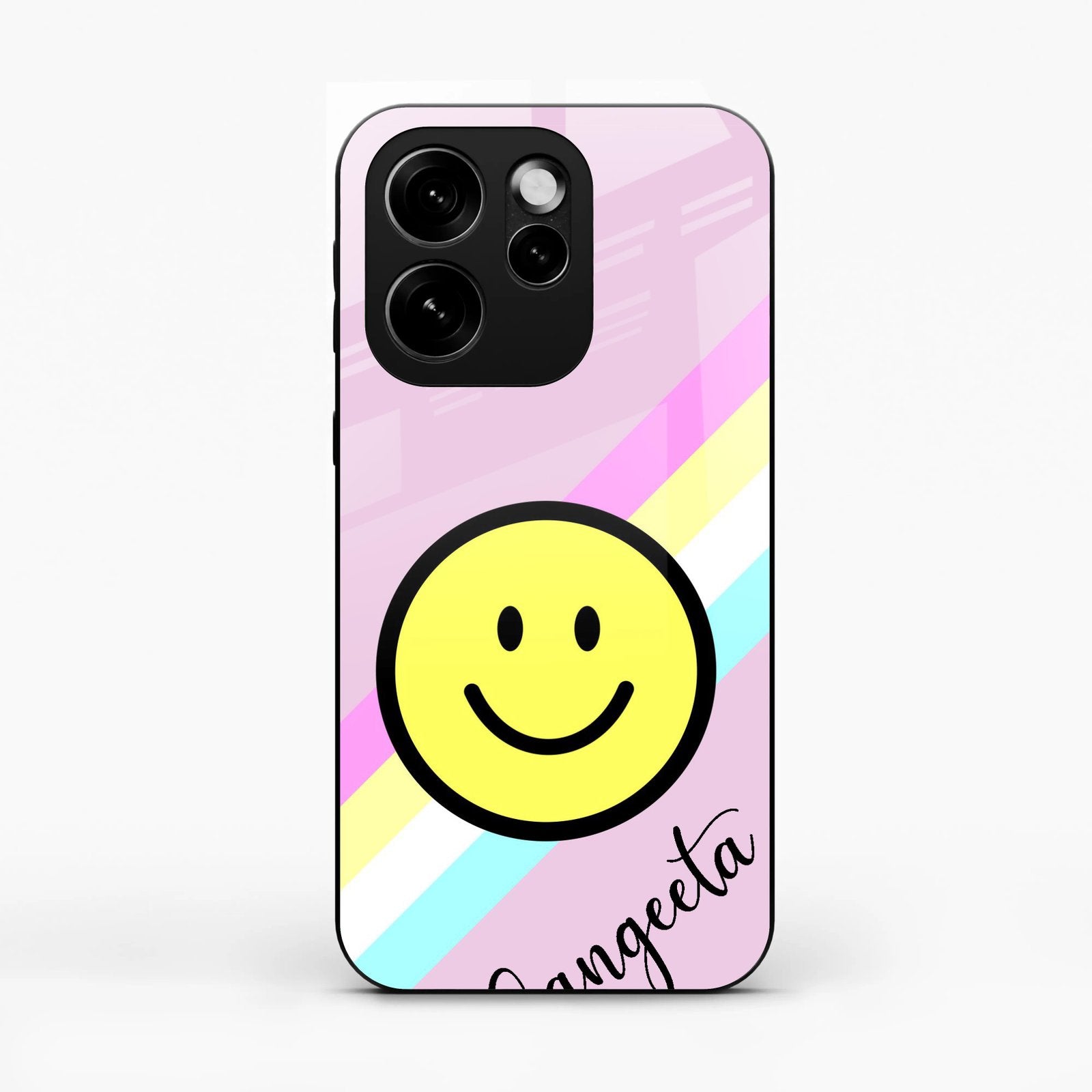 Smiley Glass Case Cover For Oppo Reno 15 Pro 5G