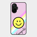 Smiley Glass Case Cover For Poco F7 5G