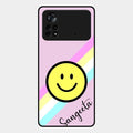 Smiley Glass Case Cover For Poco X4 Pro 5G