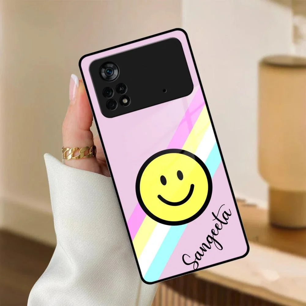 Smiley Glass Case Cover For Poco - ShopOnCliQ
