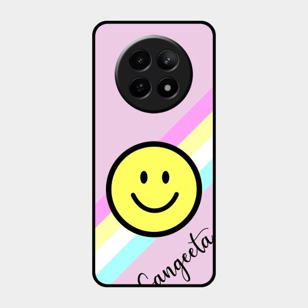Smiley Glass Case Cover For Realme 12 5G