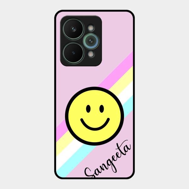 Smiley Glass Case Cover For Realme 15 Pro 5G