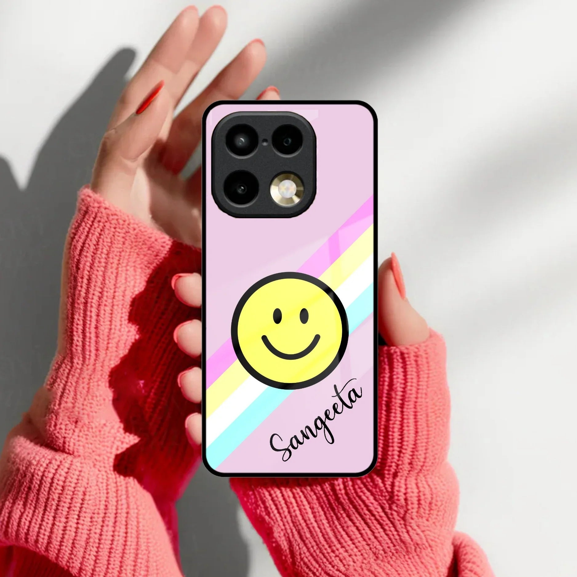 Smiley Glass Case Cover For Realme 16 Pro Plus 5G