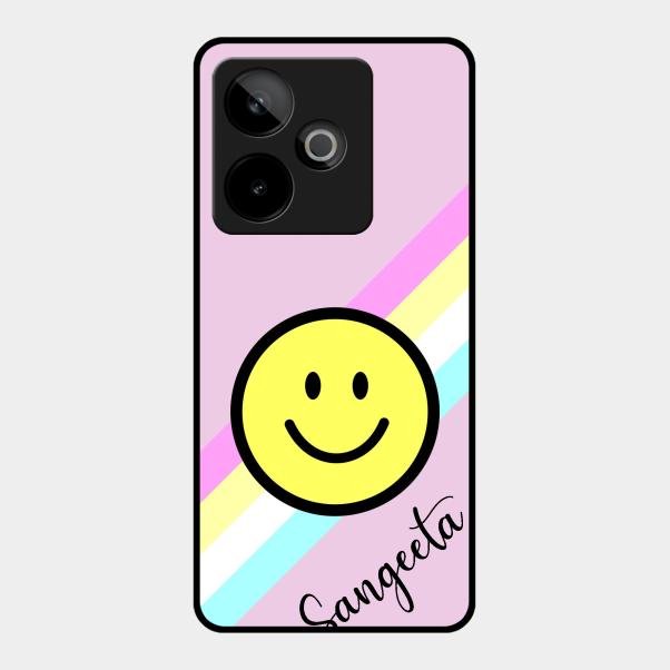 Smiley Glass Case Cover For Realme Gt 7 5G