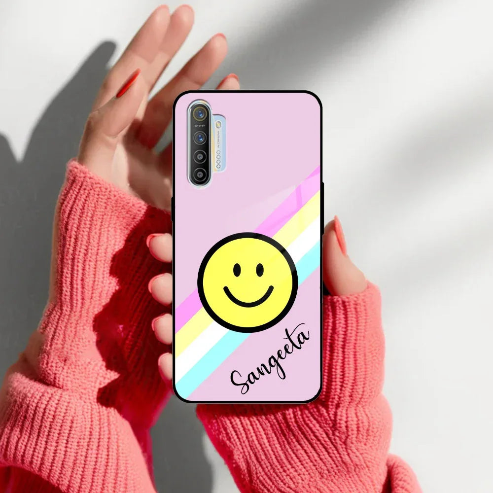 Smiley Glass Case Cover For Realme/Narzo - ShopOnCliQ
