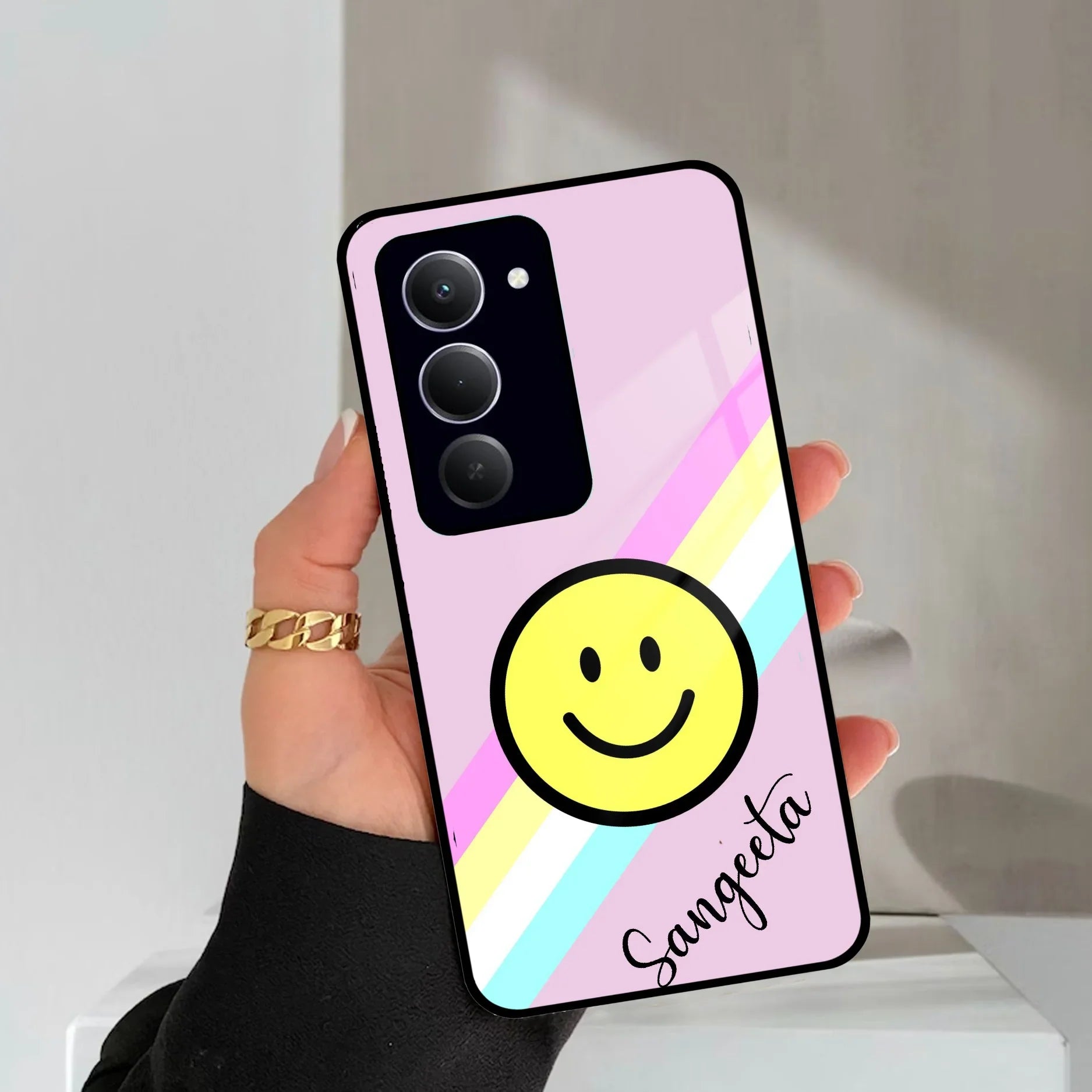 Smiley Glass Case Cover For Redmi/Xiaomi - ShopOnCliQ