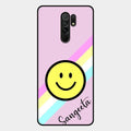 Smiley Glass Case Cover For Redmi 9 Prime