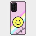 Smiley Glass Case Cover For Redmi Note 11 Pro 5G