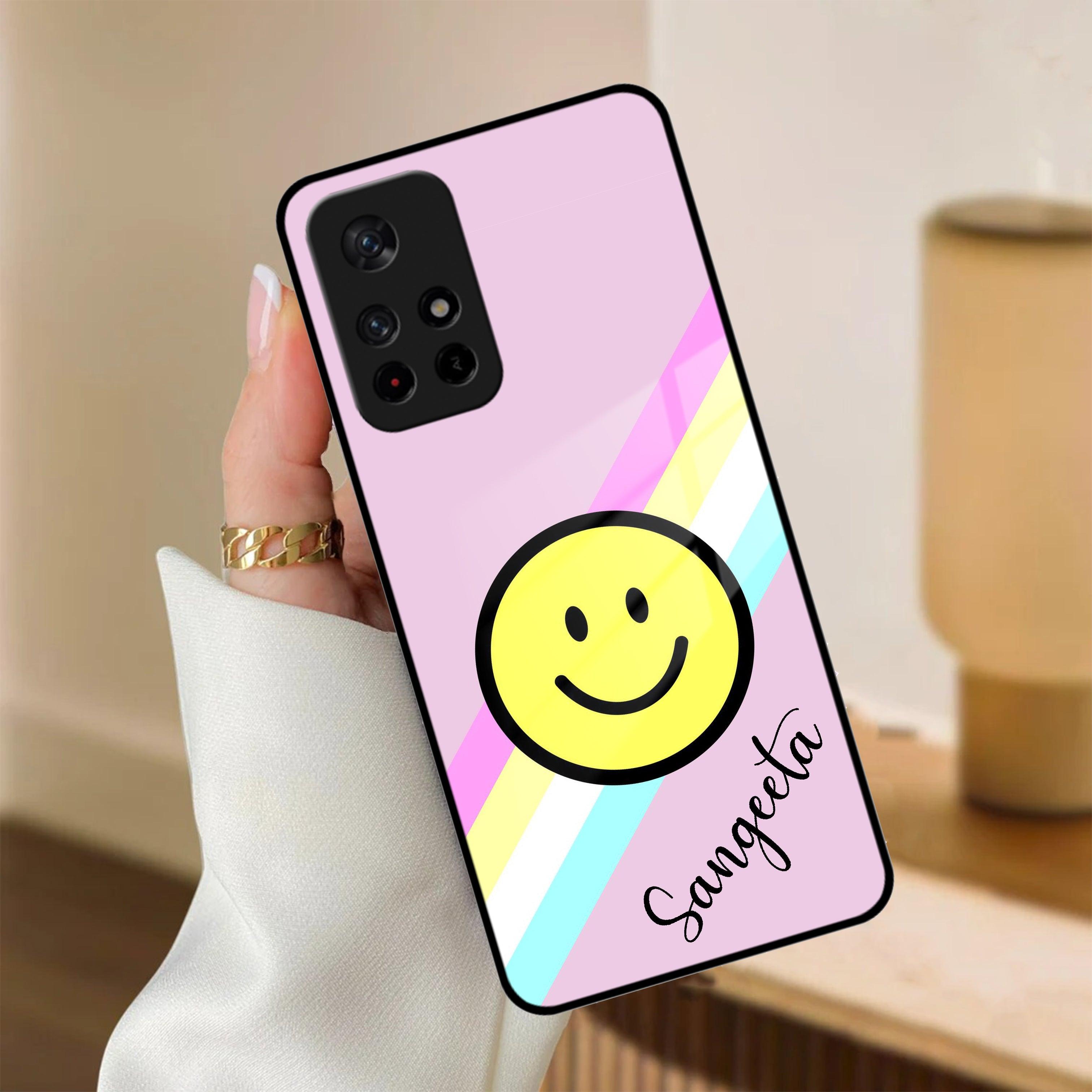 Smiley Glass Case Cover For Redmi/Xiaomi - ShopOnCliQ