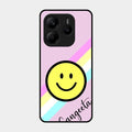 Smiley Glass Case Cover For Redmi Note 14 5G
