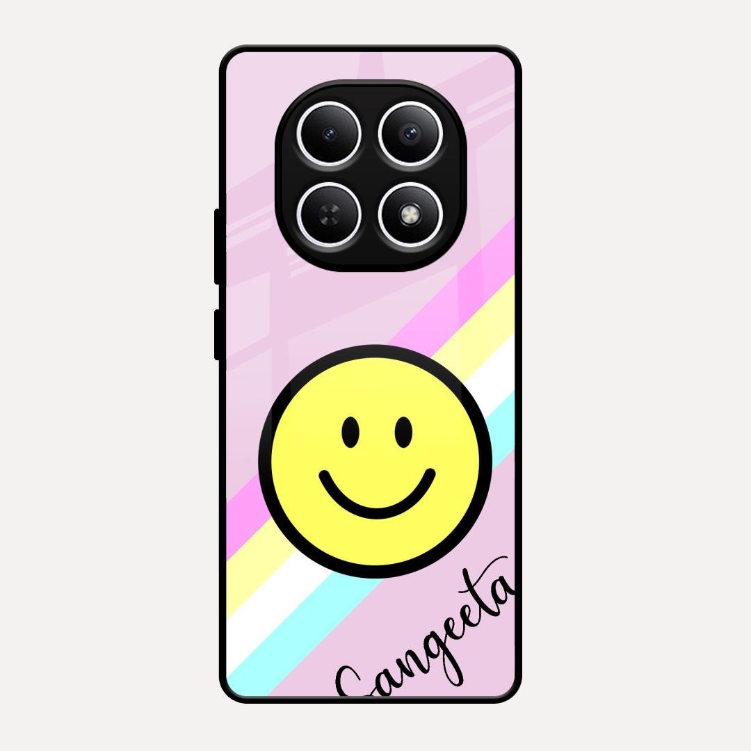 Smiley Glass Case Cover For Redmi Note 15 5G
