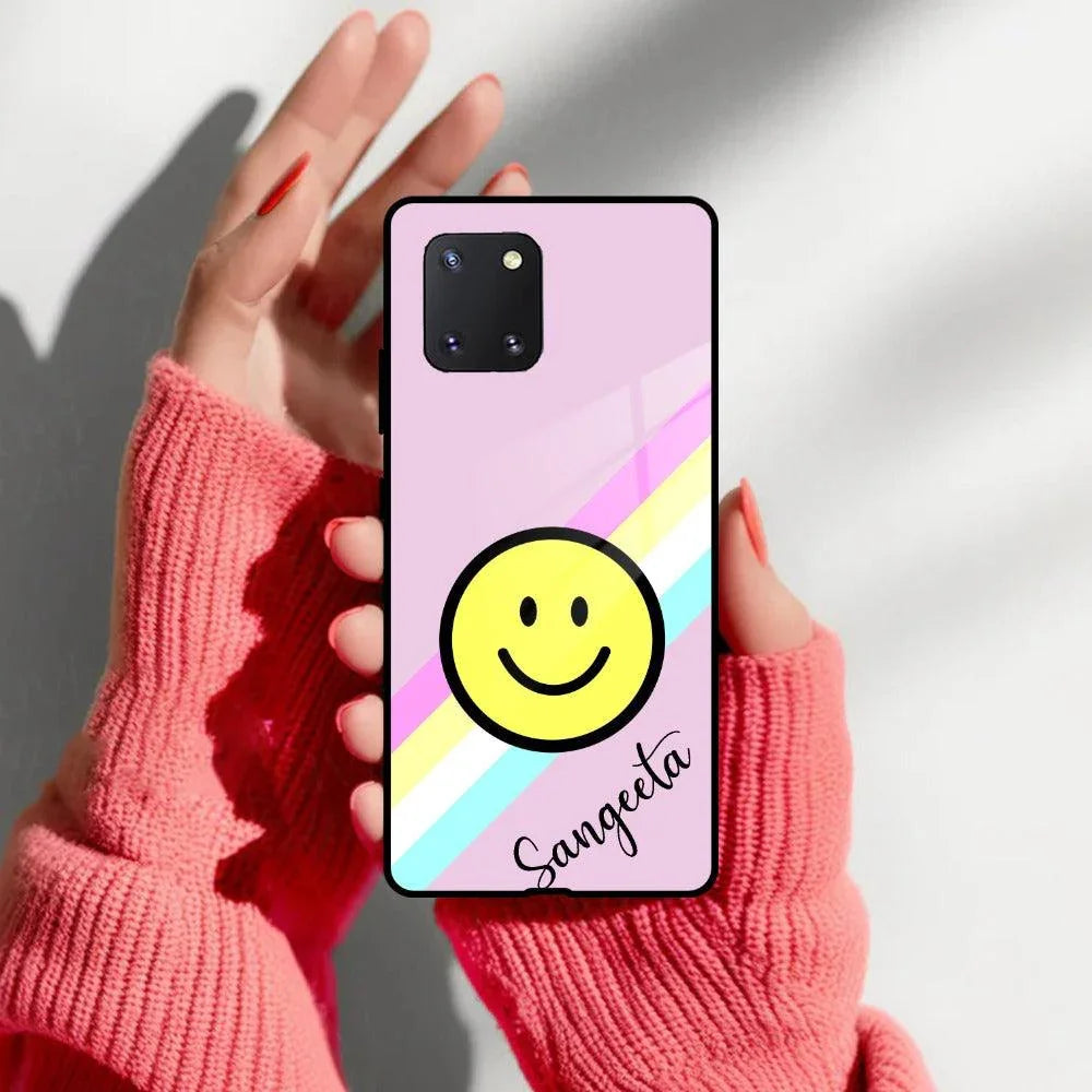Smiley Glass Case Cover For Samsung - ShopOnCliQ