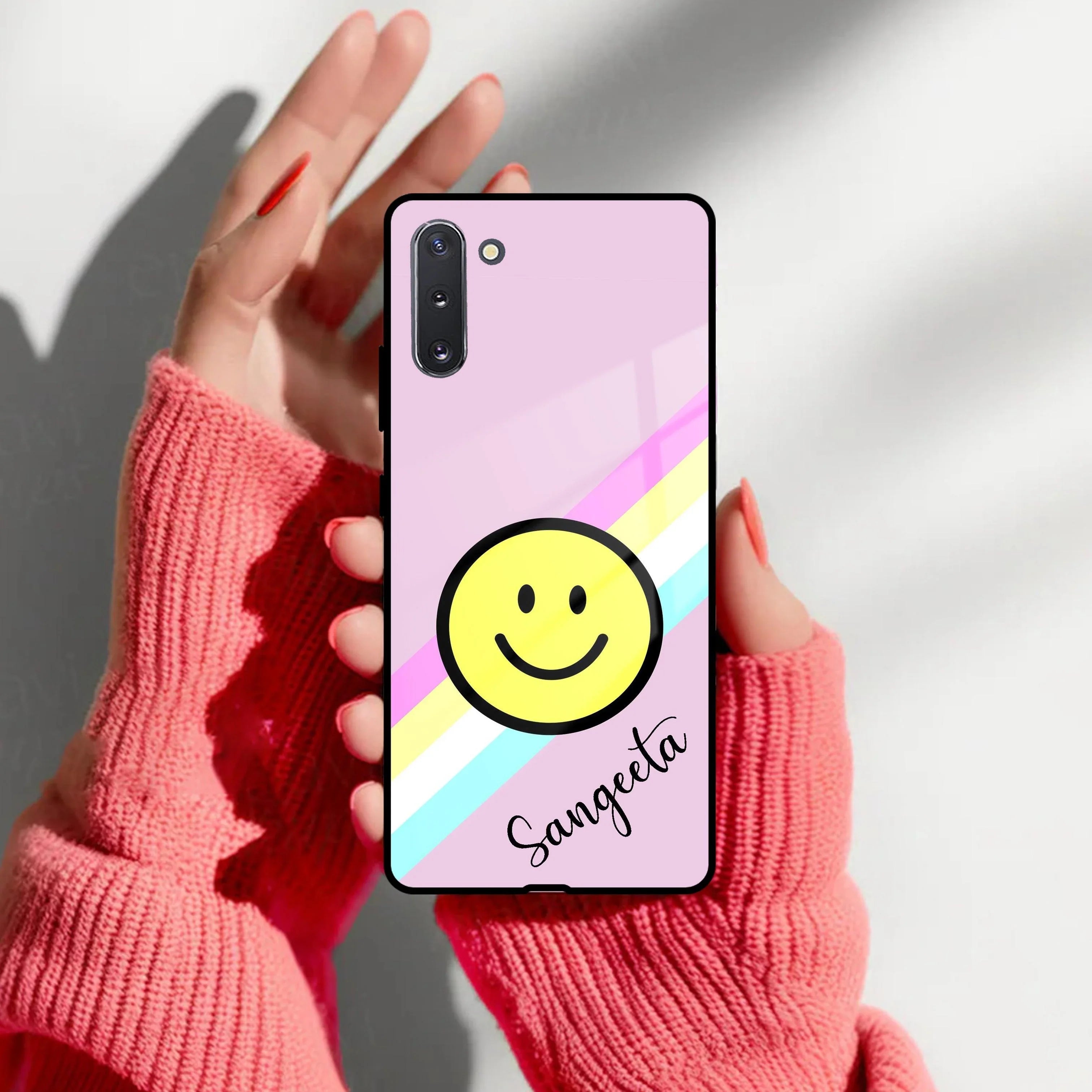 Smiley Glass Case Cover For Samsung - ShopOnCliQ