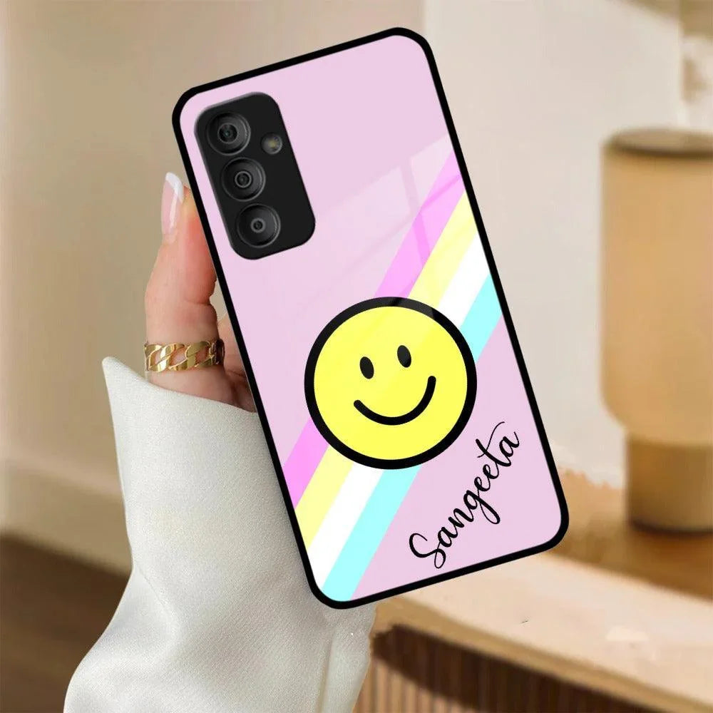 Smiley Glass Case Cover For Samsung - ShopOnCliQ