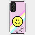 Smiley Glass Case Cover For Samsung Galaxy A34 5G