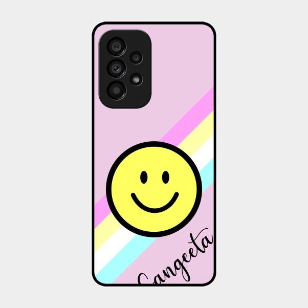 Smiley Glass Case Cover For Samsung Galaxy A53 5G