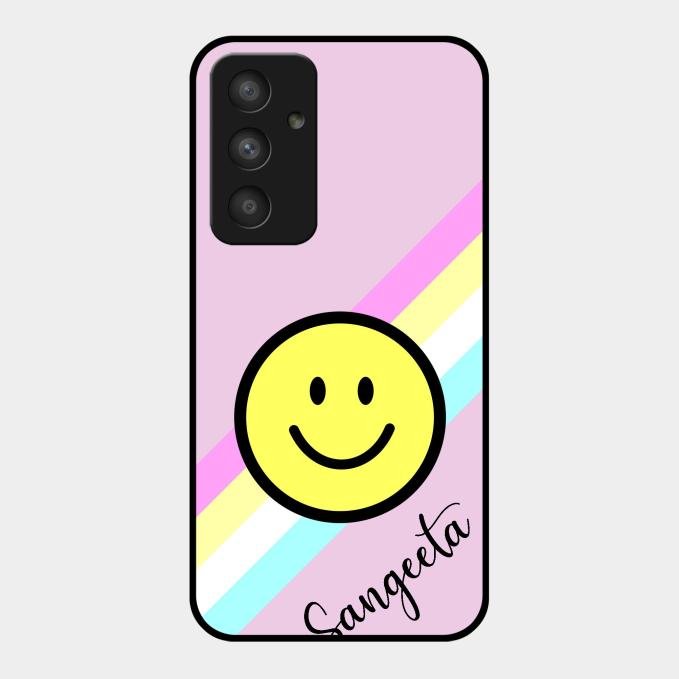 Smiley Glass Case Cover For Samsung Galaxy A54 5G