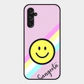 Smiley Glass Case Cover For Samsung Galaxy M34 5G