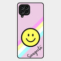 Smiley Glass Case Cover For Samsung Galaxy M53 5G