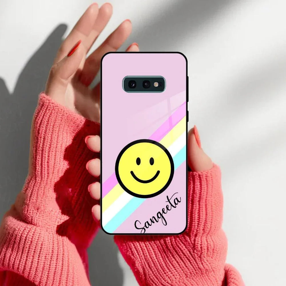 Smiley Glass Case Cover For Samsung - ShopOnCliQ