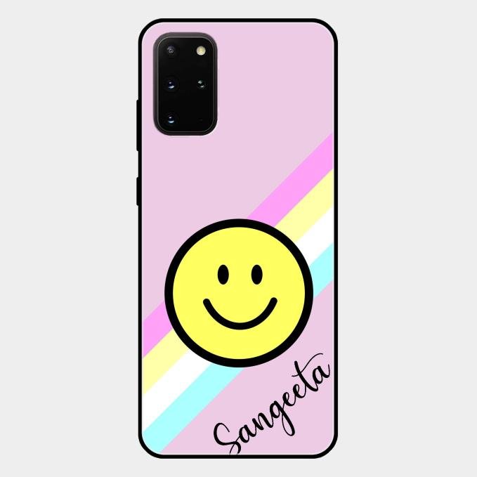 Smiley Glass Case Cover For Samsung Galaxy S20 Plus