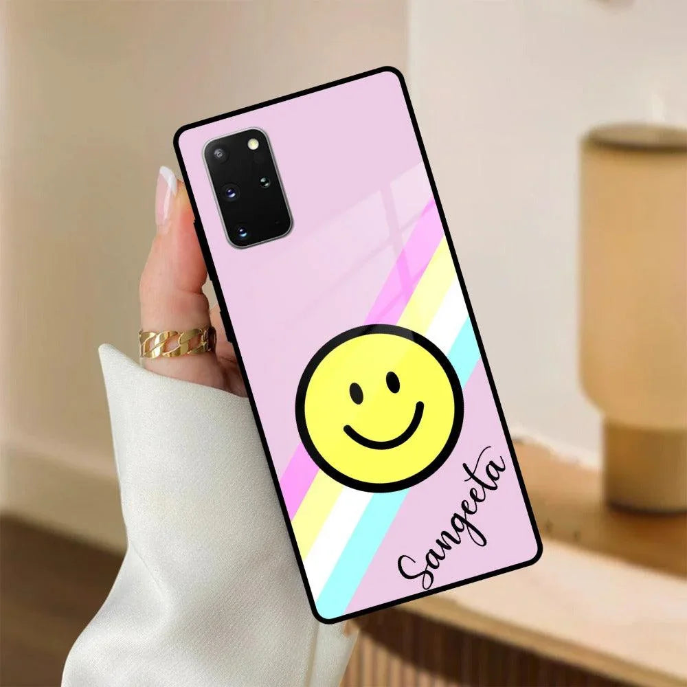 Smiley Glass Case Cover For Samsung - ShopOnCliQ